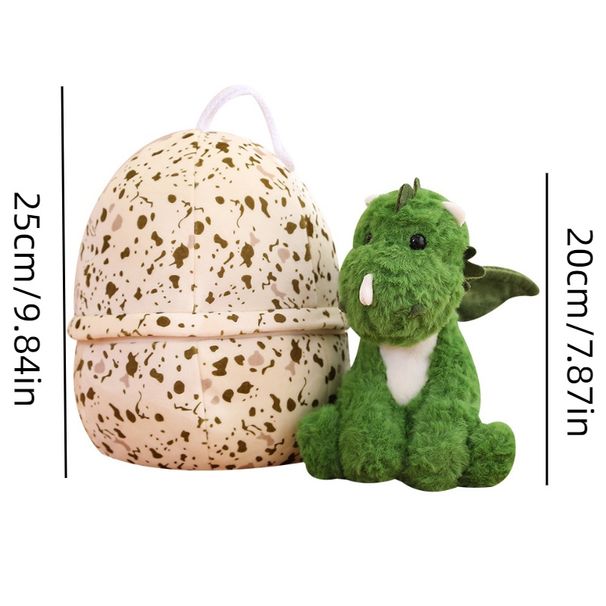 Cute Dragon Toy Plush With Wings Dinosaur Egg Stuffed Animal For Kids Soft And Cuddly Doll Girls For_voghion.com