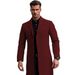 Men's Clothing Fashion Stand Collar European And American Size Autumn And Winter Coat Coat Coat Casual Elegant Coat Long Windbreaker Cross Border_voghion.com