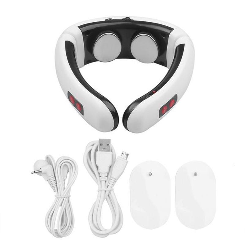 Rugmassageapparaat Elektrische nekmassageapparaat Pulse Back 6 modi Vermogensregeling Ver-infraroodverwarming Pijnbestrijdingstool Gezondheidszorg_voghion.com
