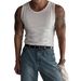 Men's Clothing Summer New Ice Silk Thread Vest Muscle Men Tight High Elastic Sleeveless T Shirt Waistcoat_voghion.com