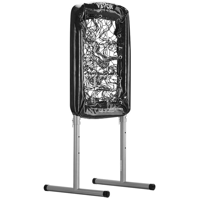 VEVOR 9 Hole Baseball Net, 21"x29" Softball Baseball Training Equipment For Hitting Pitching Practice, Heavy Duty Height Adjustable Trainer Aid With Strike Zone & 4 Ground Stakes, For Youth Adults_voghion.com