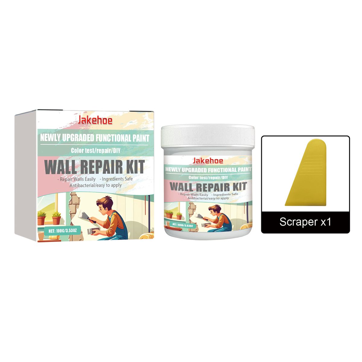 Wall Repair Kit, Home Wall Stains, Graffiti, Mildew, Renovation, Maintenance, Crack Repair Paste_voghion.com