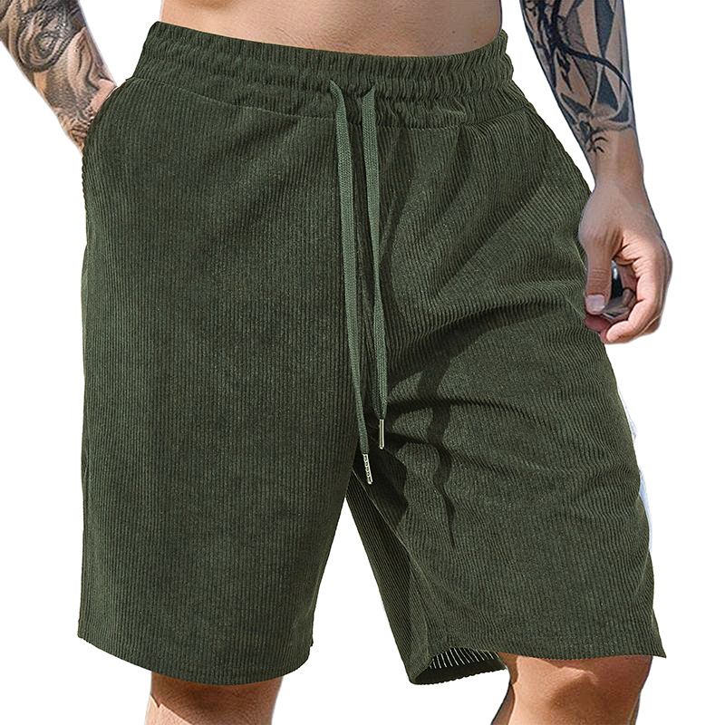 Herrenbekleidung Herren Casual Cord Shorts Große Größe Shorts Trend_voghion.com
