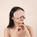 Spezielle doppelseitige Schlafmaske aus zweifarbigem Eisseide, lichtundurchlässig, lindert Müdigkeit, für Männer und Frauen, Studenten_voghion.com