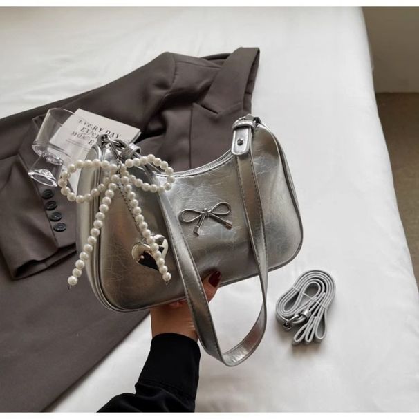 2025 New Spring Summer Shoulder Leather High Value Exquisite Bowknot Armpit Bag_voghion.com