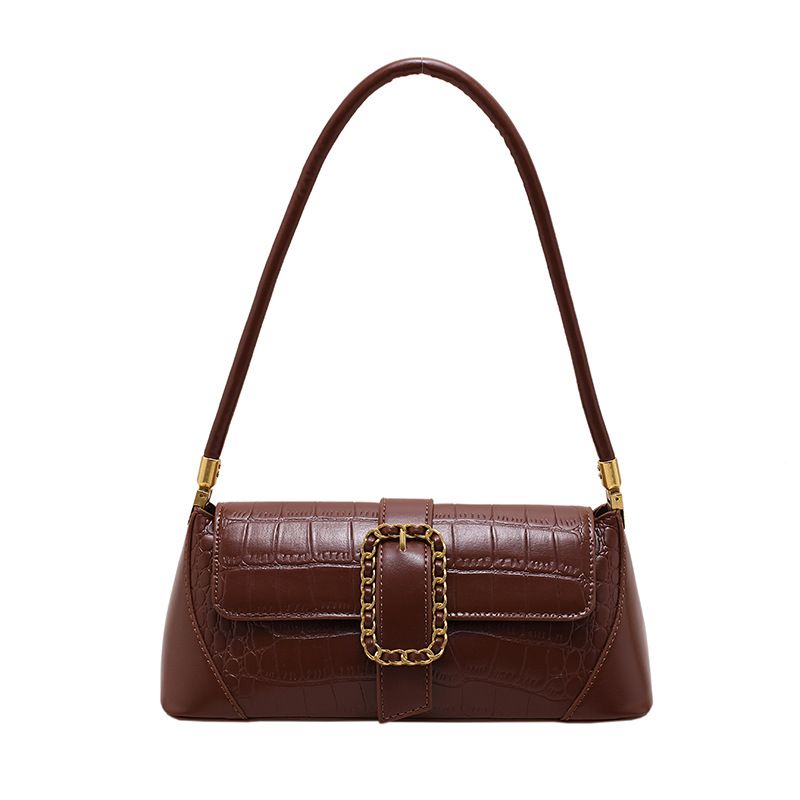 Bolsos populares para mujer, novedad de verano 2023, producto a la moda, bolso de hombro sencillo, bolso de mano rojo de red, bolso para axila en relieve del mismo estilo_voghion.com