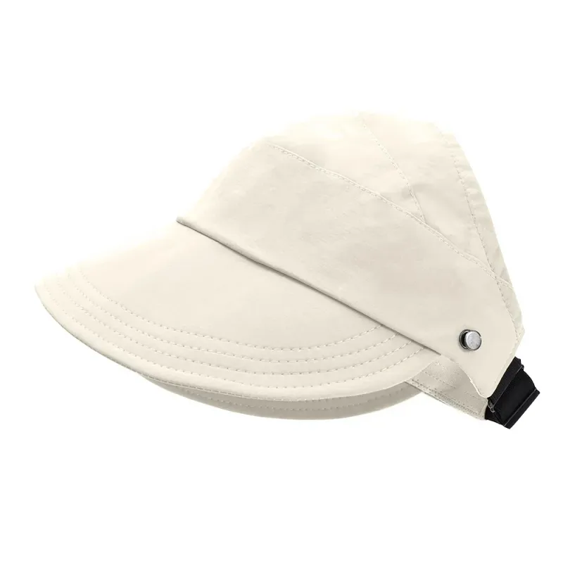 Nowości Outdoor Summer Szerokie Rondo Kapelusze Przeciwsłoneczne Damskie Kapelusze Przeciwsłoneczne Składane Regulowane Kapelusze Plażowe Wiadro Ochrona UV Daszki Rybak_voghion.com
