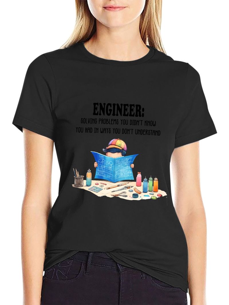 Forår og sommer Europæiske og amerikanske kvinders nye dame-afslappet mode løse toppe trykte dame-T-shirts_voghion.com