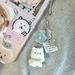 【Puppy Reaching For The Stars】Cute Flocked Keychain Student Phone Chain Cartoon 3D Bag Pendant Gift_voghion.com