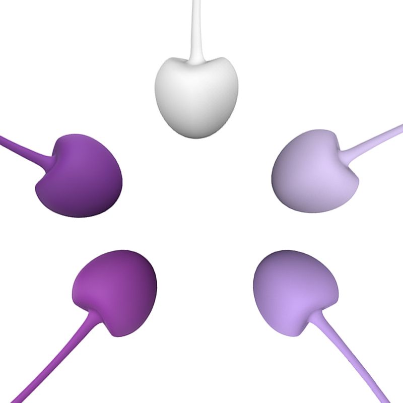 ZESSIEN 5 pezzi di silicone per esercizi di Kegel, esercizi per il pavimento pelvico raccomandati dal medico, Ben Wa Ball vibrante_voghion.com