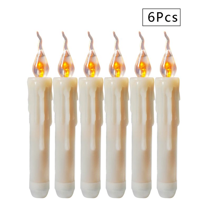 LED-Flackerkerzen-Set mit Fernbedienung – 12/20er-Pack Hängekerzen für Weihnachten, Halloween und Hochzeiten (Kunststoff, halbhandgefertigt, Gelb/Warmweiß)_voghion.com