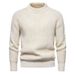 Herrenbekleidung Retro Dicker Pullover Herren Vintage Strickpullover Winter Warm Dicker Zopfmuster Pullover Retro Stil Lässiger Rollkragenpullover Wollmischung_voghion.com