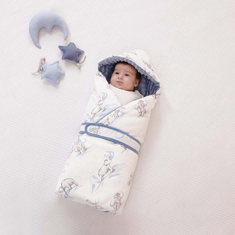 ToyPulse Beanie Maternity Ward Swaddle With Hood Autumn Winter Small Blanket Wrap Baby Newborn_voghion.com