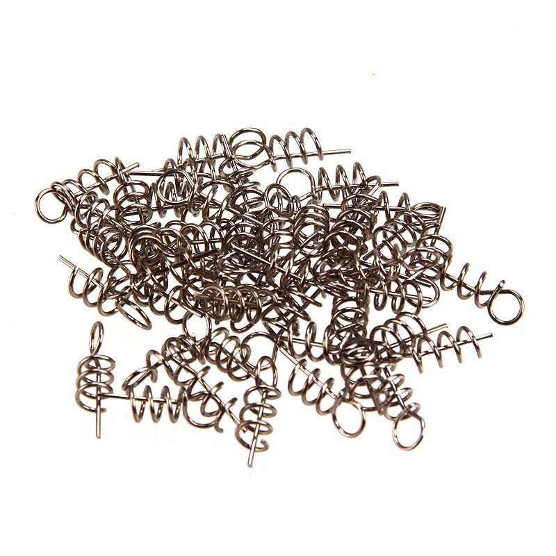 Lure Bait, Soft Bait Lock Pin, Spring Pin, Anti Bottom Crank Hook 50 Pieces/bag, Fishing Gear Accessories_voghion.com