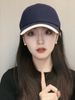 Head Big Face Duckbill For Women 2023 New Color-Block Wide Brim Soft Top Stylish Unisex Student Baseball Cap Trendy_voghion.com