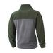 Men's Clothing Casual Long Sleeved Brushed Half Zip Jacket Men's Brushed Long-Sleeve Half-Zip Jacket Slim Fit Casual Windproof Pullover Top_voghion.com
