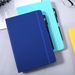 A5 Minimalist Elastic Band Notebook - Premium PU Leather Cover, 100 Sheets Lined Paper, Business Office_voghion.com