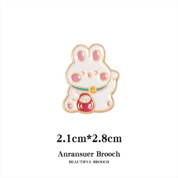 Yellow Bunny Brooch Men And Women Cute Japanese Couple Pin Student Metal Badge Minority_voghion.com