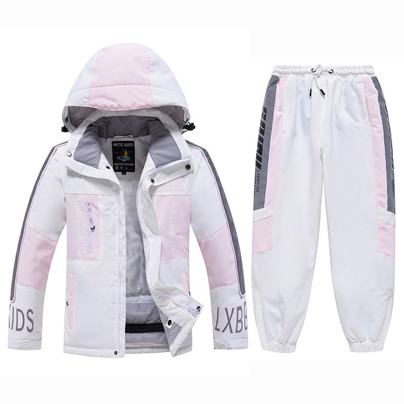 New Children's Suit Set For Boys Girls, Winter Outdoor Windproof, Water-Resistant, Warm, Thickened Ski Jacket And Pants_voghion.com