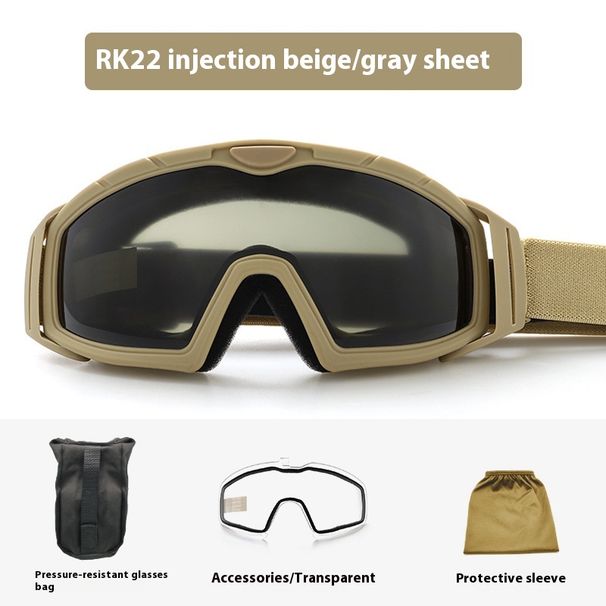 USA sõjaväe taktikalised prillid, kahekihiline udusulgedega, löögikindel kiiver, laskeprillid, tuule- ja liivakindlad väliprillid CS_voghion.com