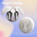 Angel Wings TWS Wireless Headset Half In Ear Premium Sport Running Ultra Long Range Charging Box Creative Opening And Closing Wings_voghion.com