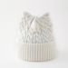 Gestrickte Mütze mit Katzenohren – weiche, warme Wintermütze mit süßem Tierdesign, atmungsaktiv und winddicht für Herbst und Winter, Strickpullover-Mütze mit warmen Ohren_voghion.com