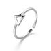 Geometric Open Ring - Electroplated Triangle Design, Minimalist Women's Jewelry, Trendy Stackable Ring, Dainty Statement Piece_voghion.com