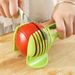 Multi-Fruit Slicer With Handle - Plastic Tomato Potato & Lemon Cutter (3-in-1 Kitchen Tool For Fast Slicing Dishwasher Safe BPA-Free)_voghion.com