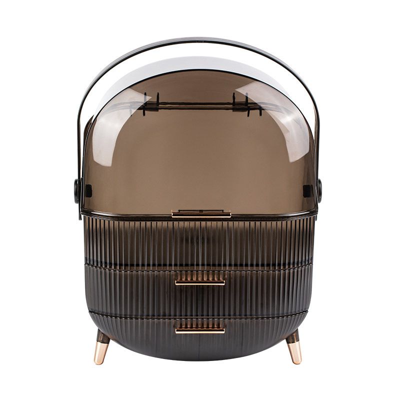 Transparent Cosmetics Storage Box Dustproof Large Capacity Drawer Style Desktop Lipstick Skin Care Dressing Table Storage Drawer_voghion.com