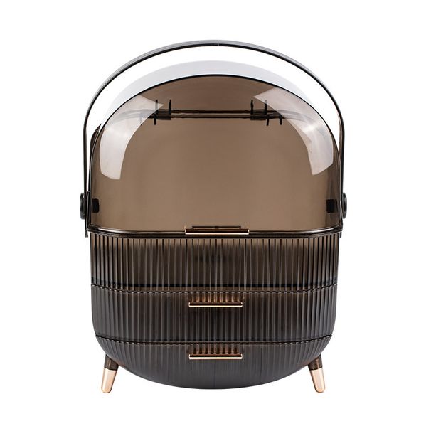 Transparent Cosmetics Storage Box Dustproof Large Capacity Drawer Style Desktop Lipstick Skin Care Dressing Table Storage Drawer_voghion.com