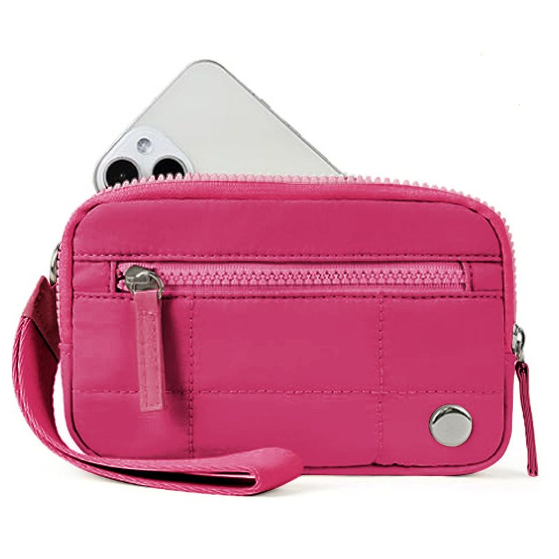 Borse da donna in nylon impermeabile borsa da polso porta carte da donna porta cellulare porta cellulare 3 tasche_voghion.com