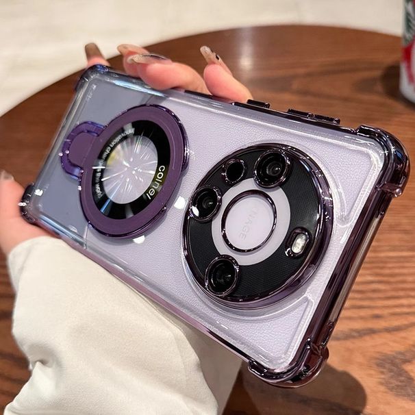 Telefonkastenabdeckungen Vier-Ecke-Anti-Fall-Airbag Geeignet für Huawei Mate70 Mobiltelefongehäuse Magnethalterung P70PRO Schutzhülle Magic7 Neu_voghion.com