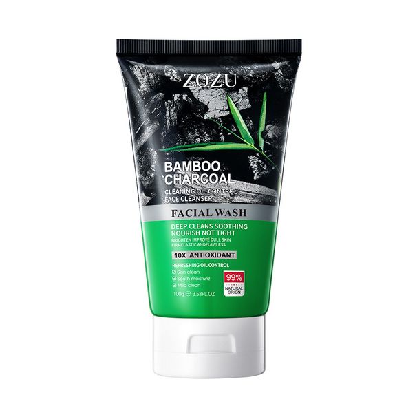Alle engelske rengøringsserier ZOZU Bamboo Charcoal Oil Control Mud Film Ansigtsrens_voghion.com