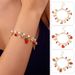 Ins Sweet Versatile High-end Feel Women Cherry Heart Strawberry Pearl Fruit Pendant Bracelet_voghion.com