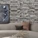 3D Pattern For Bar Gray Brick Storefront Decoration Background Wallpaper_voghion.com