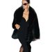 Trendy Faux Fur Jacket Women's Winter Fashion Short Coat Streetwear Chic Vegan Fur Cropped Outerwear For Women_voghion.com