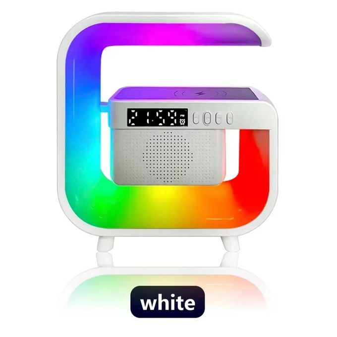 G3 Multitasker Smart Speaker Desk Lamp - Alarm Clock & 13 Ambient Lights With Wireless Charging
_voghion.com