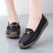 2025 Spring And Autumn New Women's Loafers Cowhide Mom Non-Slip Slip-On Casual White Shoes For Women Plus Size_voghion.com