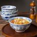 Blue & White Ceramic Ramen Bowl - Hand-Painted Underglaze Soup Noodle Bowl With Elevated Base (Microwave Safe, 45oz Capacity)_voghion.com