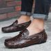 Übergroße Bean-Schuhe aus echtem Leder_voghion.com
