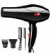 750W Compact Hair Dryer With Dual Nozzles (Concentrator & Diffuser) - Lightweight Travel Blow Dryer For Home & Hotels, 2 Heat/Cool Settings_voghion.com