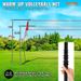 Rete da pallavolo professionale per allenamento o per interni, altezza del sacco, sistema di rete per pallavolo all'aperto con utilizzo per rete portatile, autoportante e regolabile_voghion.com