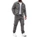 Herren-Set aus schwerer Arbeitsjacke und Hose mit mehreren Taschen – robuster Retro-Stil (Armeegrün/Schwarz/Khaki/Dunkelblau/Grau, S-XXXL)_voghion.com