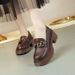 Women's Stylish Small Leather Casual Le Fu Shoes, 2024 New Model, Sponge Cake Thick Raised Soft Sole, Versatile_voghion.com