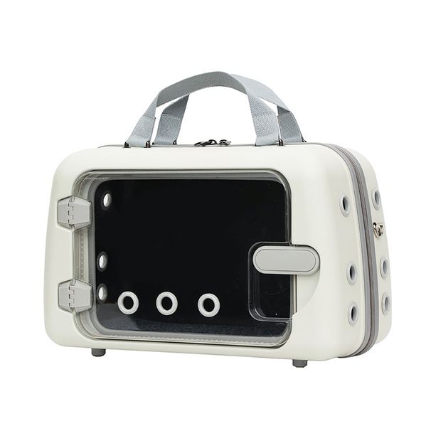 Dengyue Große Kapazität Träger Katze Hund Airline Box Handheld Schulter Crossbody Haustier Reisetasche_voghion.com