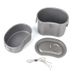 Set di pentole da campeggio ultraleggero in titanio - Tazza e pentola in latta con manico pieghevole per escursioni e cucina all'aperto_voghion.com