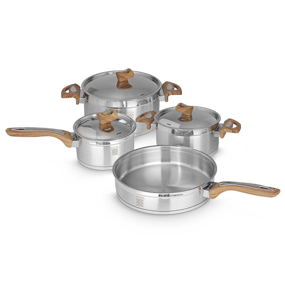 Serenk Definition Stainless Steel 7 Pieces Cookware Set_voghion.com