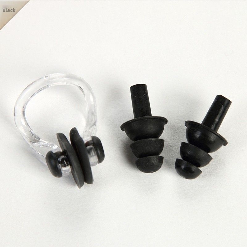 Yuke Exquisite Boxed Nose Clip Full Set Swimming Gear Waterproof Accessories Silicone Earplugs PP Box_voghion.com