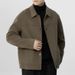 Herren-Freizeitjacke aus Wollmischung – Leicht, stylisch und vielseitig (Schwarz/Khaki/Braun, M-4XL)_voghion.com