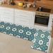 Checkered Retro Crystal Velvet Kitchen Water Absorbing Non Slip Floor Mat Set Cross Border Spot Non Woven Carpet_voghion.com